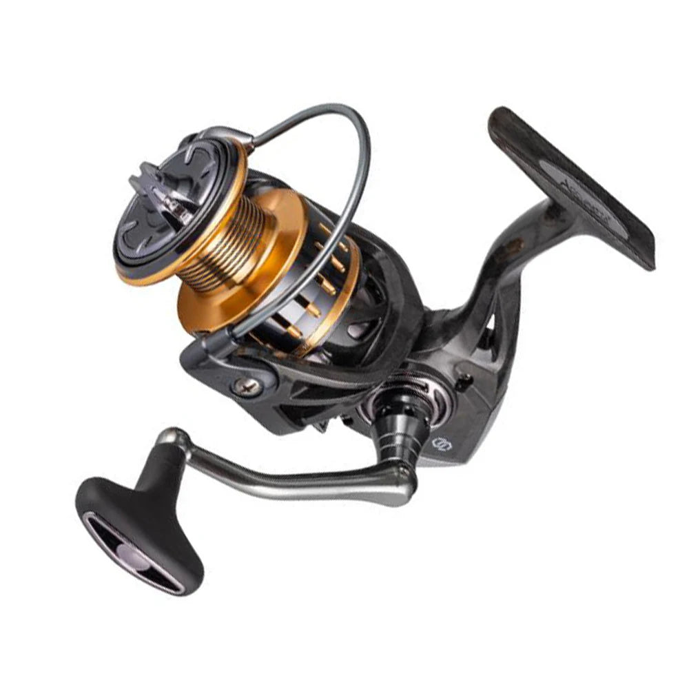 Kmucutie Freshwater and Saltwater Spinning Fishing Reel, Aluminum Frame 13+1 BB, Over 38 lbs Carbon Drag, CNC Aluminum Spool