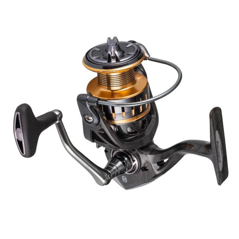 Kmucutie Freshwater and Saltwater Spinning Fishing Reel, Aluminum Frame 13+1 BB, Over 38 lbs Carbon Drag, CNC Aluminum Spool