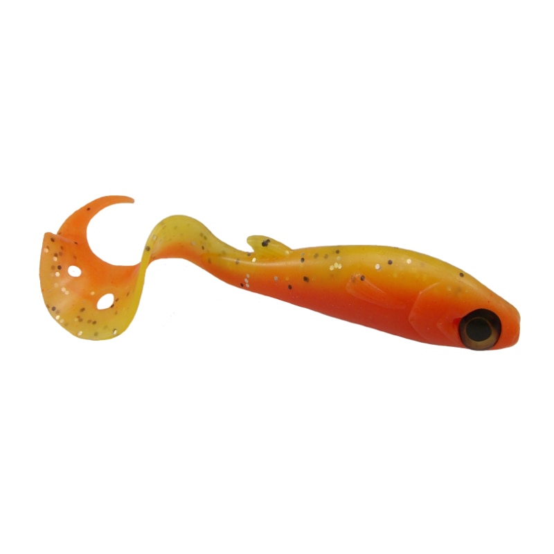 ESFISHING Lures Soft Bait Curly Swimmer 100mm 6g 6pcs Jigging Lure Fishing Baits Pike Trout