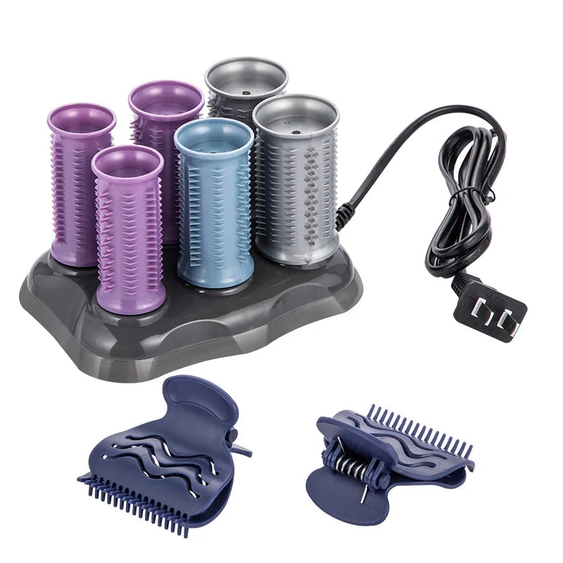 12pcs/set 3 Sizes Electronic Heated Rollers & Clips Salon Extra Large 25/30/35mm Hot Curlers Hair Clips Clamp Styling Tool 1595