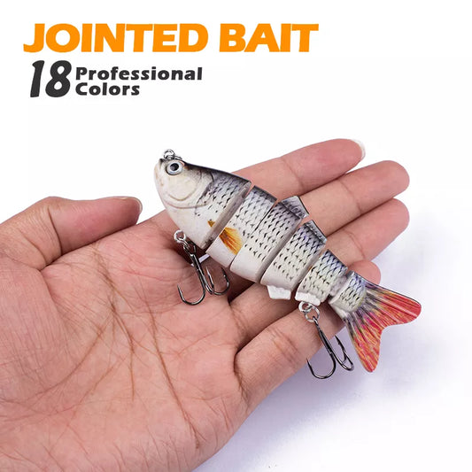 18 Colors Fishing Lures 10cm 16.5g Multi Jointed Wobblers Swimbait Hard Artificial Bait Crankbait Sinking Pike Bass Tackle