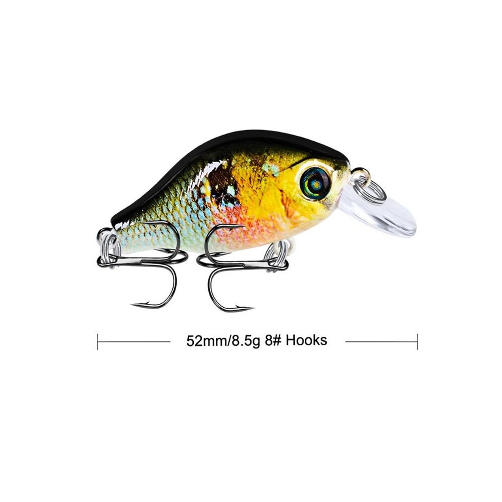 1Pcs 52mm 8.5g Crank Fishing Lure Wobblers Floating Artificial Plastic Hard Bait Trout Crankbait Bass Pike Japan Fishing Tackle