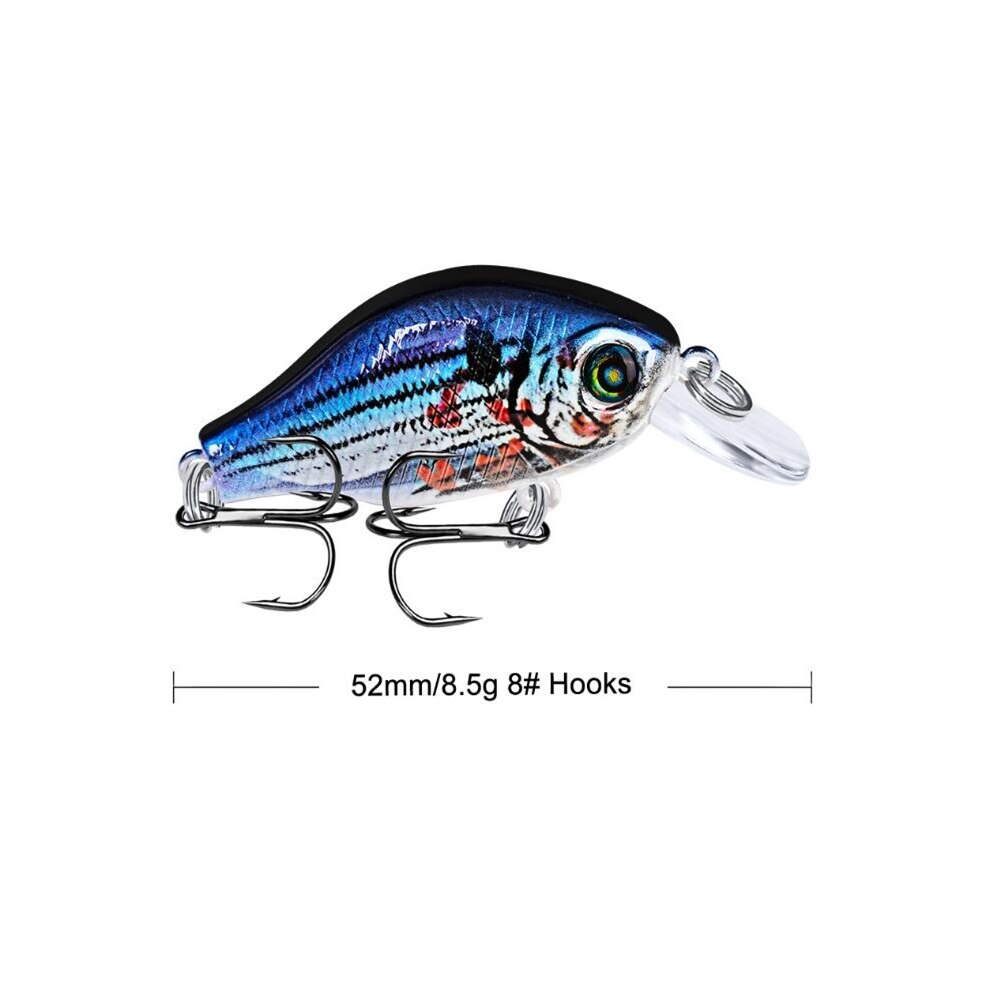 1Pcs 52mm 8.5g Crank Fishing Lure Wobblers Floating Artificial Plastic Hard Bait Trout Crankbait Bass Pike Japan Fishing Tackle