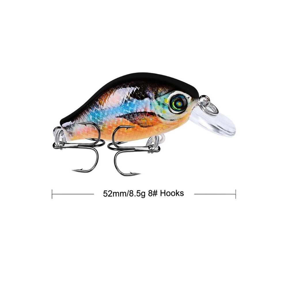 1Pcs 52mm 8.5g Crank Fishing Lure Wobblers Floating Artificial Plastic Hard Bait Trout Crankbait Bass Pike Japan Fishing Tackle