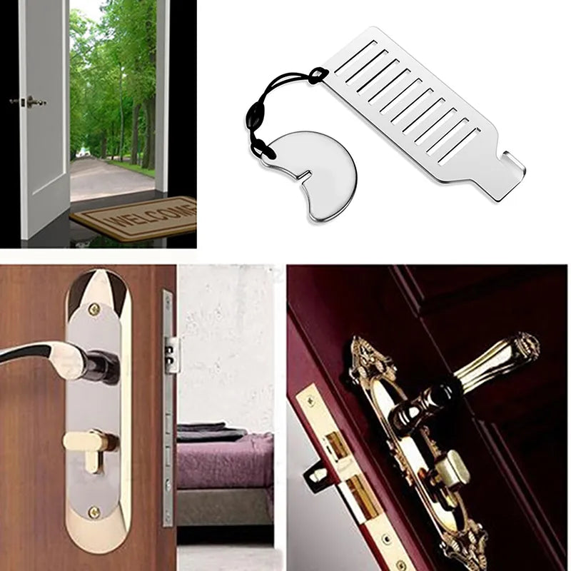 Portable Door Lock 10 Holes Security Door Locker Safety Latch Metal Lock Home Room Hotel Anti Theft Security Lock