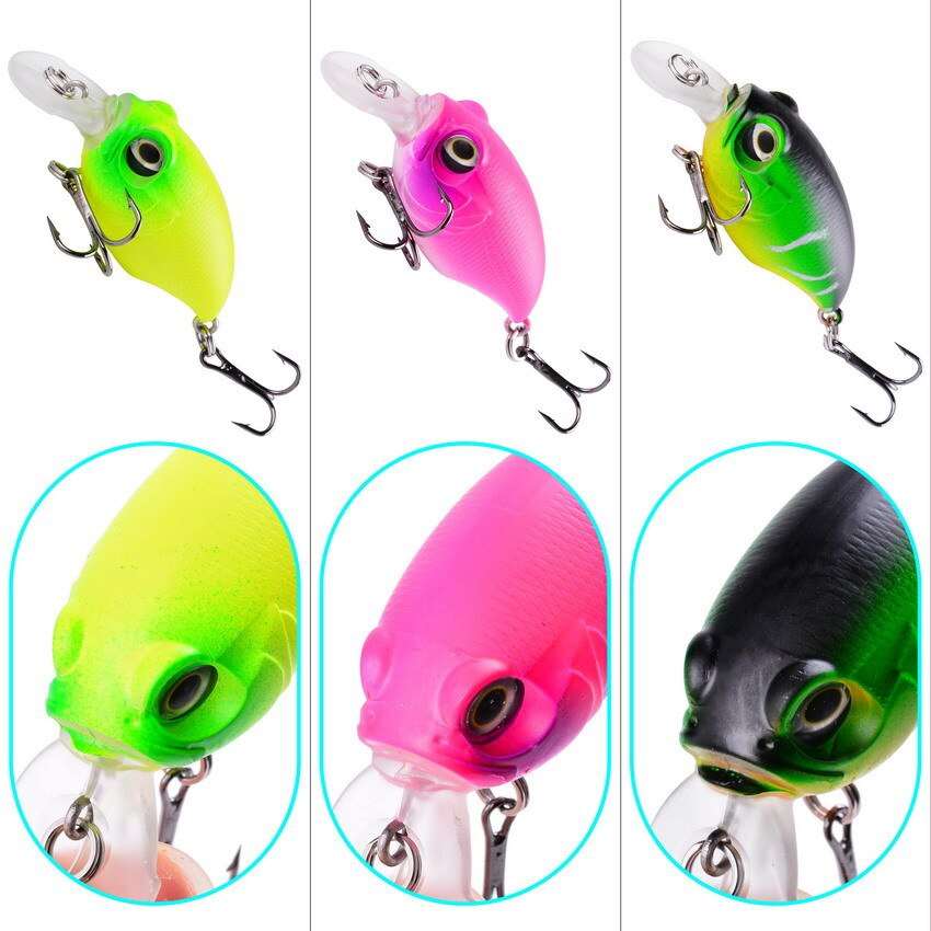 1Pcs 52mm 8.5g Crank Fishing Lure Wobblers Floating Artificial Plastic Hard Bait Trout Crankbait Bass Pike Japan Fishing Tackle