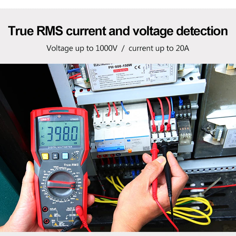 UNI-T UT89XD UT89X True RMS Multimeter Digital Professional Electrical Tester NCV Diode Temperature Triode Capacitance Meter