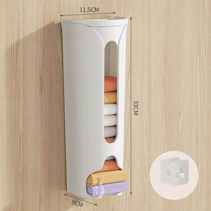 Wall Mounted Storage Box Self Adhesive Extractable Home Closet Underwear Panties Socks Garbage Bag Dispenser Kitchen Organizer