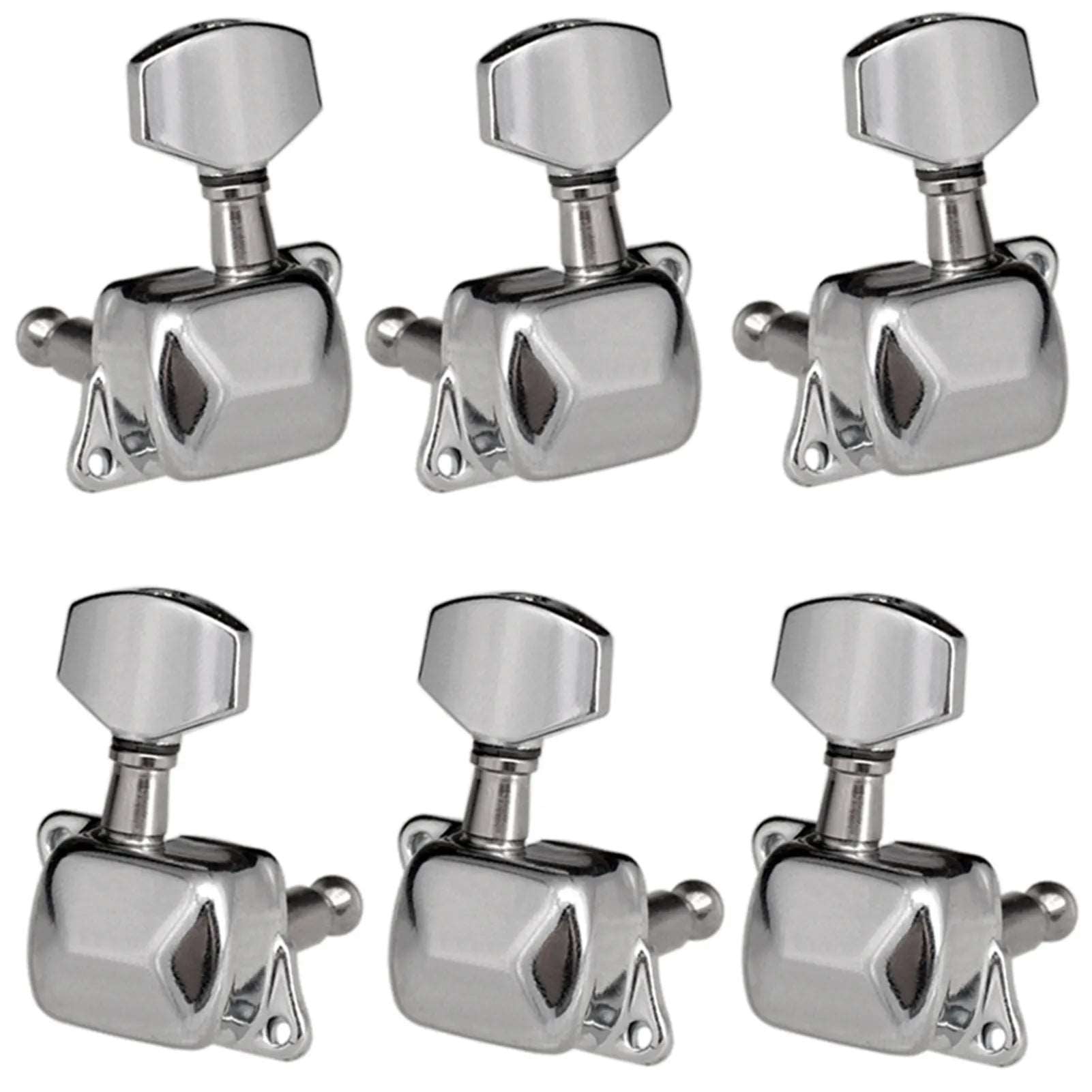 6 PCS Guitar String Tuning Pegs Tuner Semi-closed Tuner Machine Heads for Electric Guitar Folk Acoustic Guitar Tuning Pegs 3L 3R