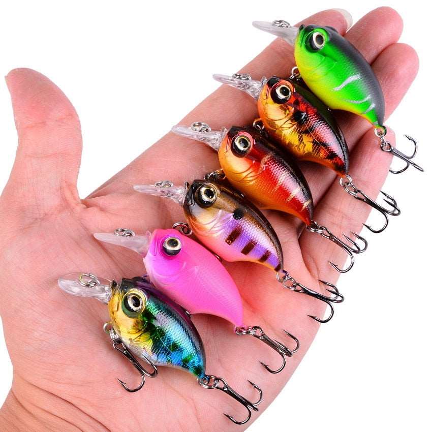 1Pcs 52mm 8.5g Crank Fishing Lure Wobblers Floating Artificial Plastic Hard Bait Trout Crankbait Bass Pike Japan Fishing Tackle