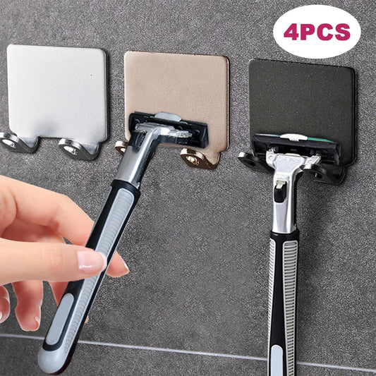 Shaving Razor Holder multi-function Men Shaving Shaver Storage Hook Wall Shelf Razor Rack Bathroom Kitchen Organizer Accessories