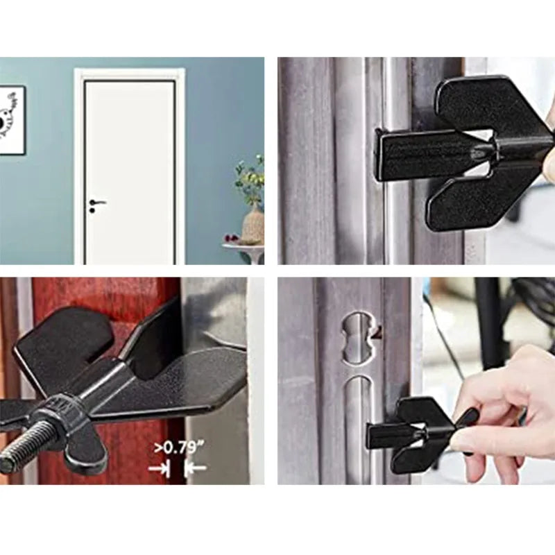 Portable Hotel Door Lock Live alone Self-Defense Door Stop Travel Anti-theft Door Stopper Childproof Door Lock Safety Home Latch