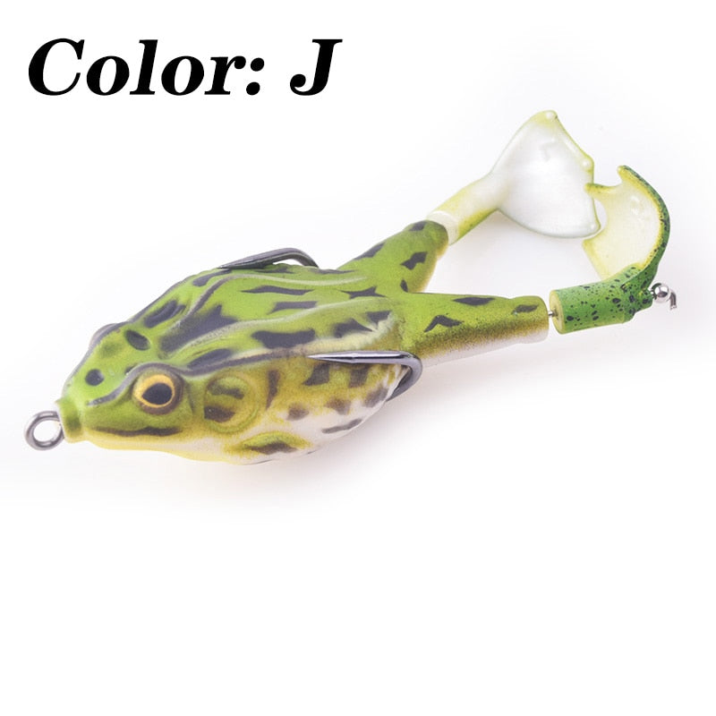 1pcs Double Propeller Frog Soft Silicone Baits Shad Fishing Lures Jigging Wobblers Artificial Bait Prop Topwater Catfish Tackle