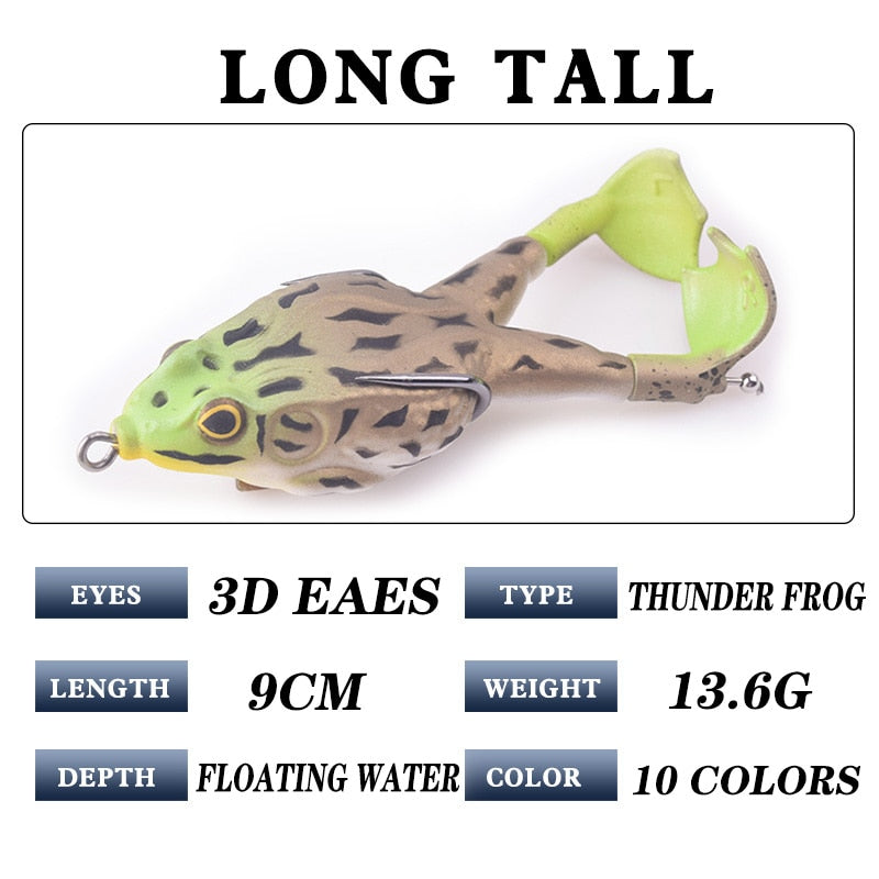 1pcs Double Propeller Frog Soft Silicone Baits Shad Fishing Lures Jigging Wobblers Artificial Bait Prop Topwater Catfish Tackle